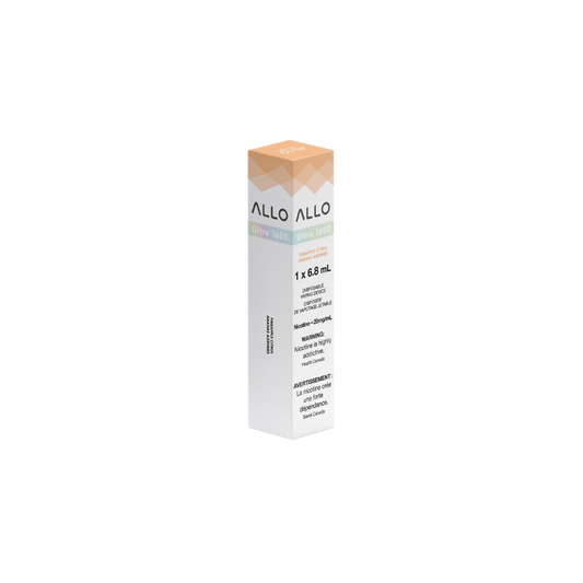 Allo Ultra 1600 Puffs Pineapple Citrus Rechargeable Disposable Vape 20Mg