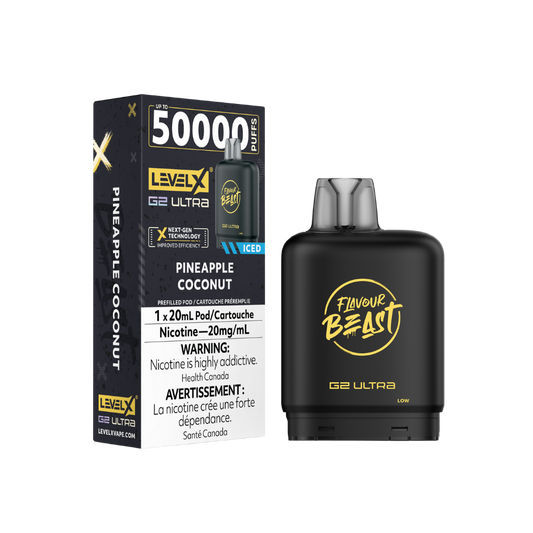 Flavour Beast Level X G2 Ultra 50K (Prefilled Pods) -  Pineapple Coconut Iced