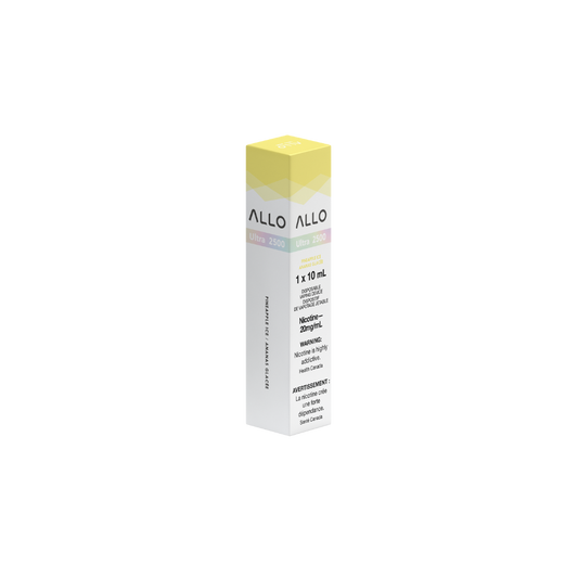 Allo Ultra 2500 Puffs Pineapple Ice Rechargeable Disposable Vape 20Mg