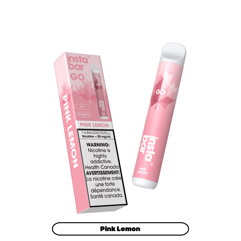 Insta Bar Go 1200 Puffs - Pink Lemon Disposable Vape 20Mg