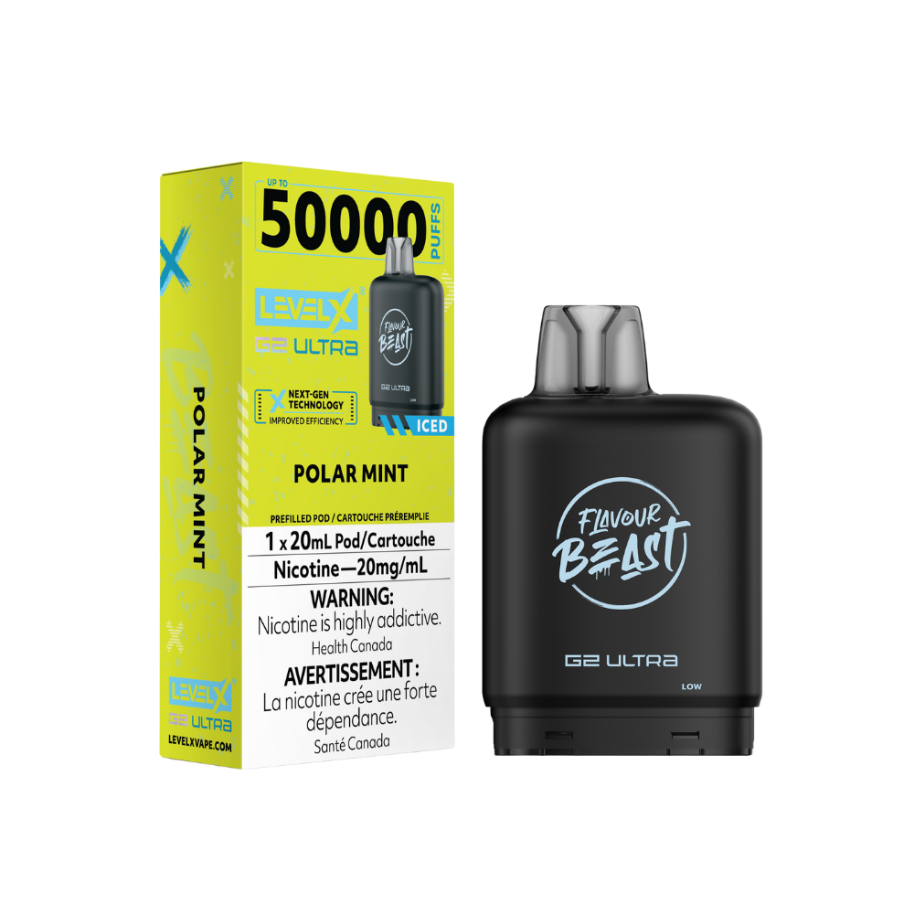 Flavour Beast Level X G2 Ultra 50K (Prefilled Pods) - Polar Mint Iced