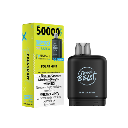Flavour Beast Level X G2 Ultra 50K (Prefilled Pods) - Polar Mint Iced
