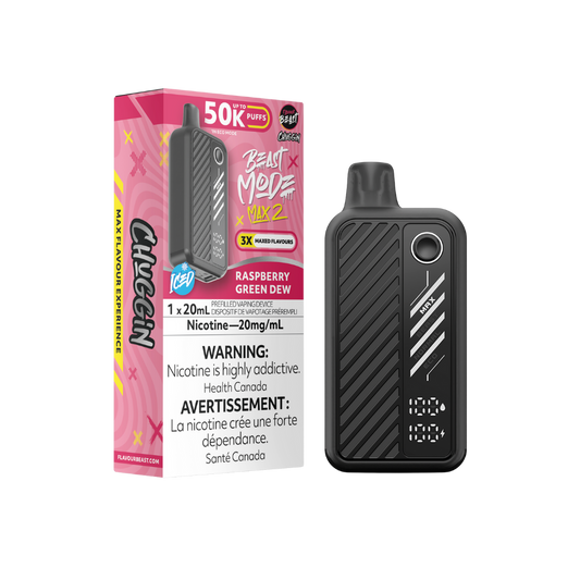 Flavour Beast Mode Max 2 50K bouffées Cerise Classique Glacé Vape jetable rechargeable 20Mg