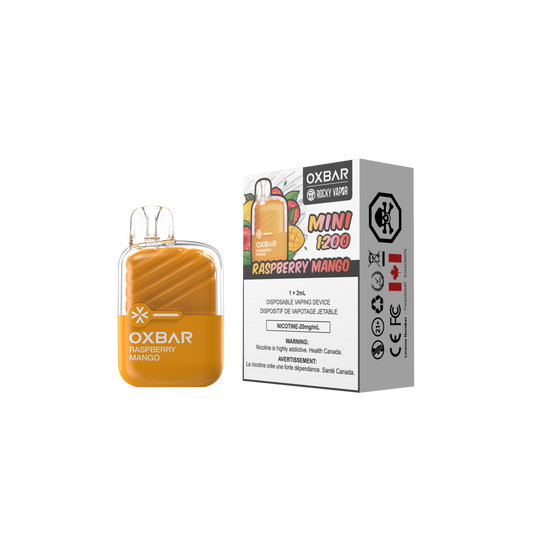 Oxbar Rocky Vapor Mini 1200 Bouffées Banane Glacée Vape Jetable 20Mg
