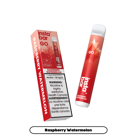 Insta Bar Go 1200 bouffées - Vape jetable Framboise Pastèque 20Mg