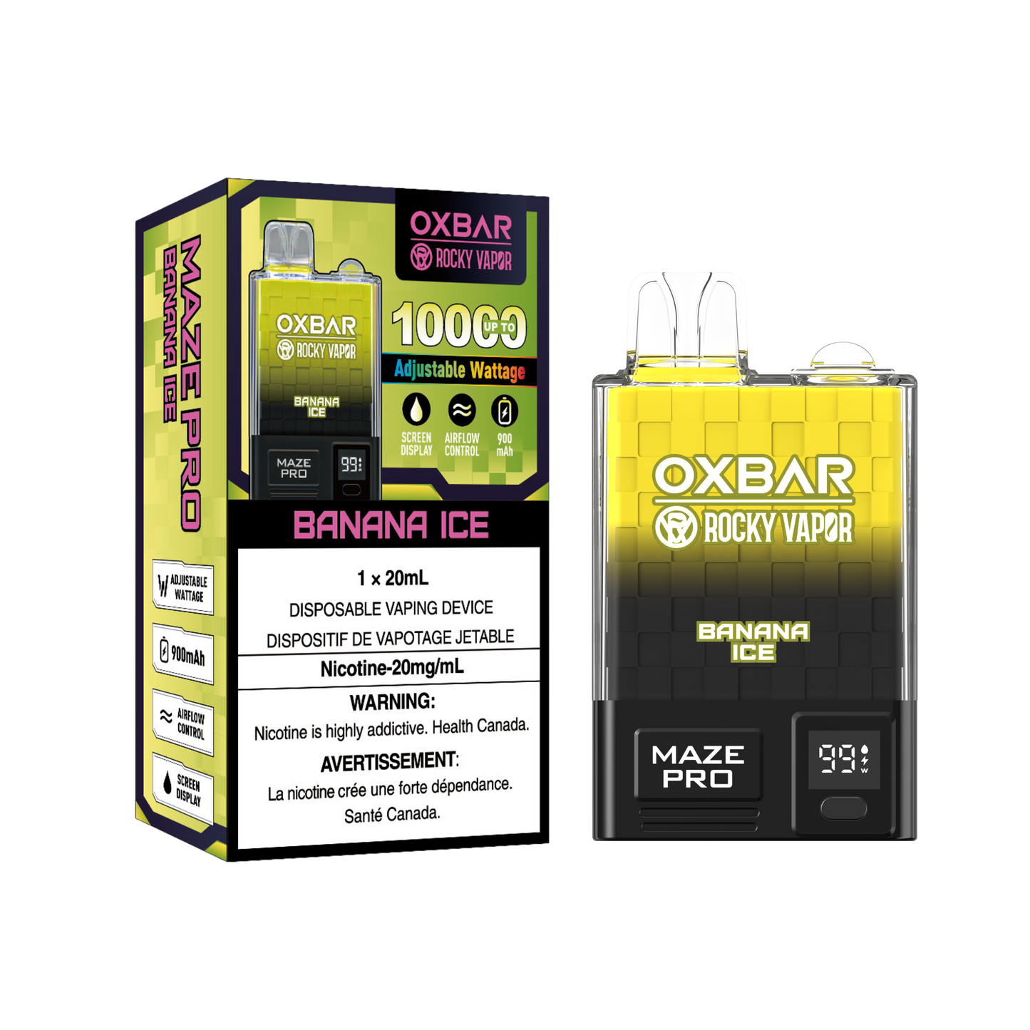 Oxbar Rocky Vapor Maze Pro - Banana Ice