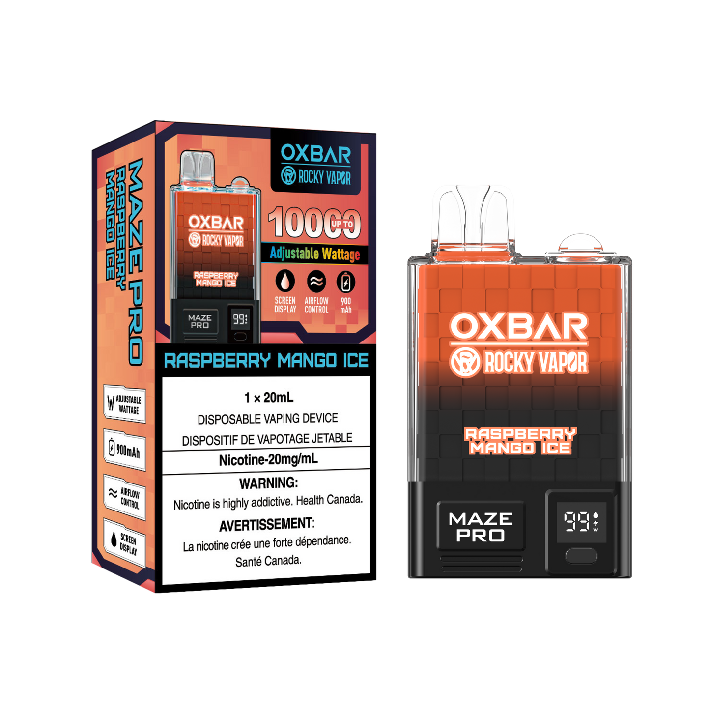 Oxbar Rocky Vapor Maze Pro - Raspberry Mango Ice