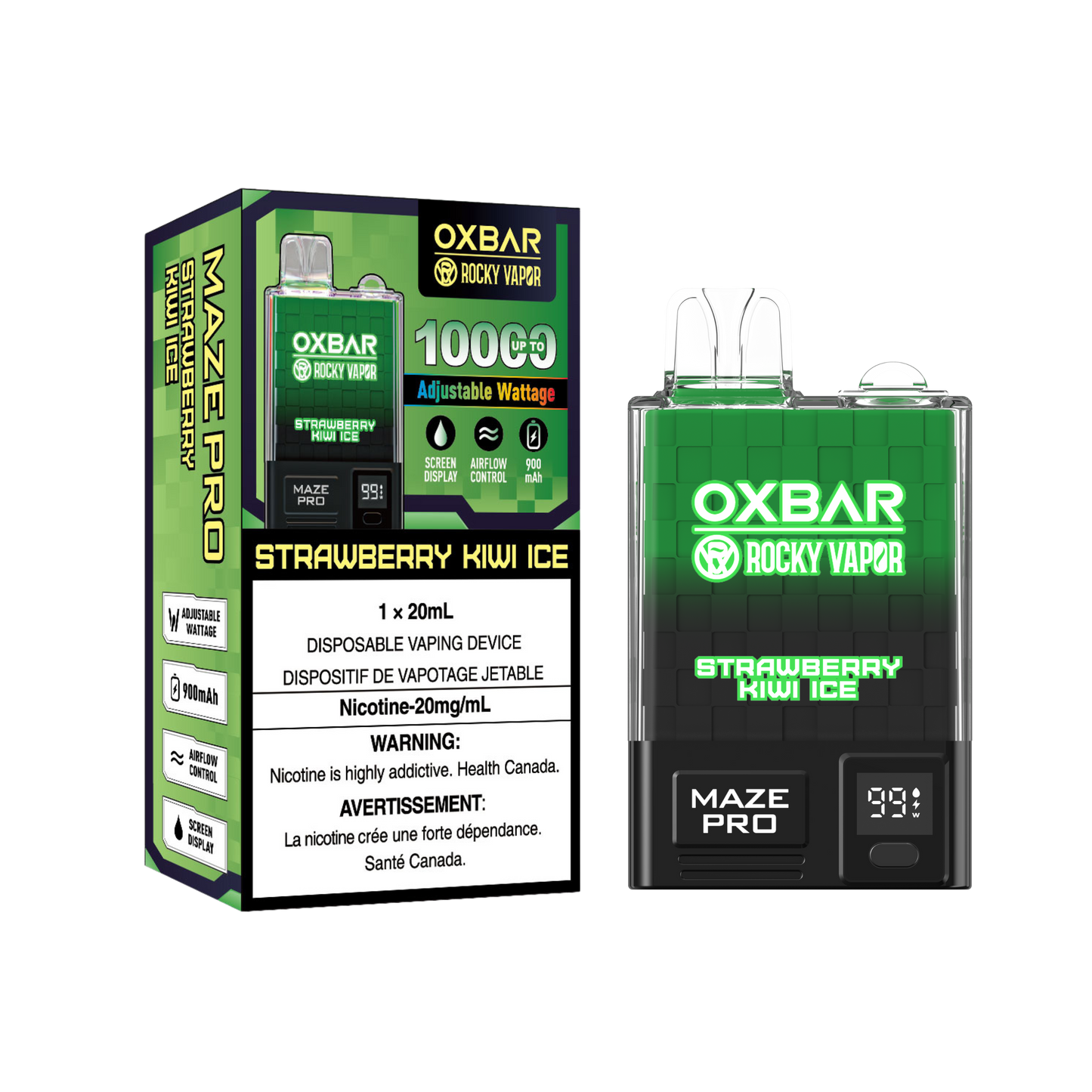 Oxbar Rocky Vapor Maze Pro - Strawberry Kiwi Ice