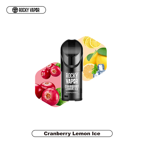 Rocky Vapor Pods Glace au citron et aux canneberges