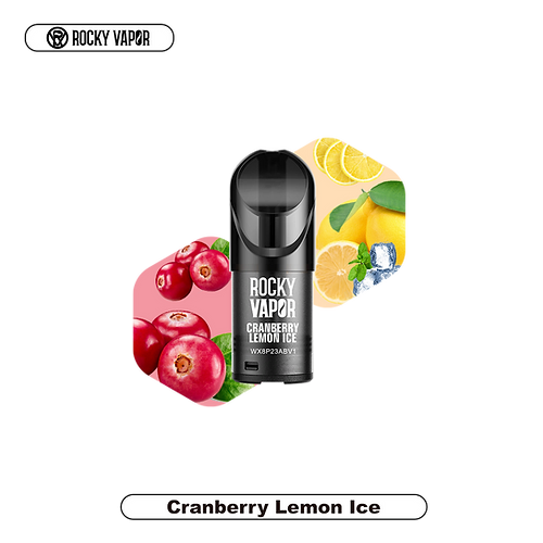 Rocky Vapor Pods Cranberry Lemon Ice