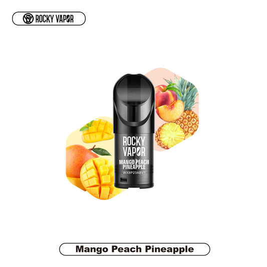 Rocky Vapor Pods Mango Peach Pineapple