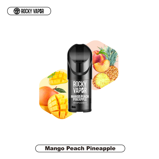 Rocky Vapor Pods Mangue Pêche Ananas