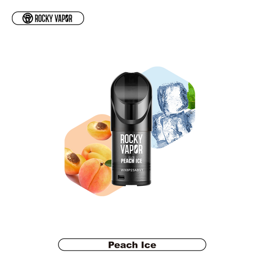 Rocky Vapor Pods Peach Ice