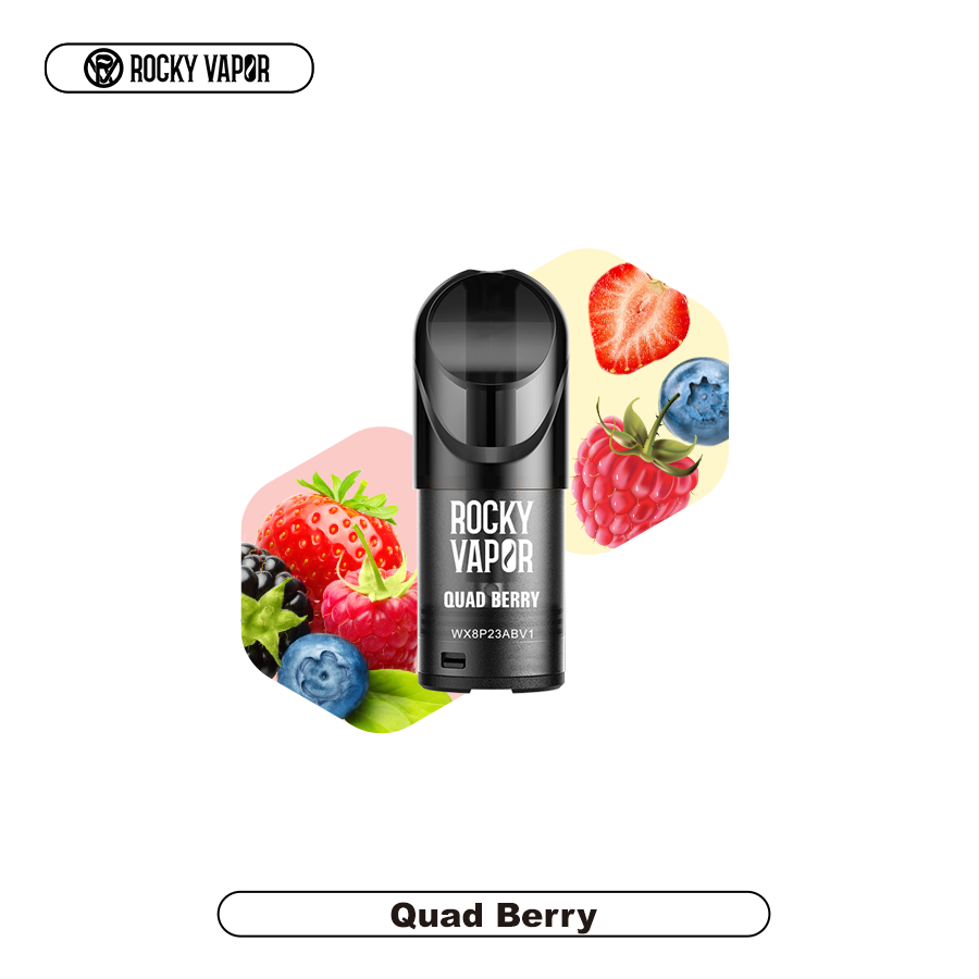 Rocky Vapor Pods Quad Berry