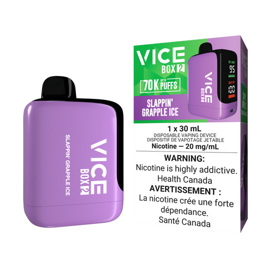 Vice Box 2  70k Puffs Slappin Grapple Ice Rechargeable Disposable Vape 20Mg