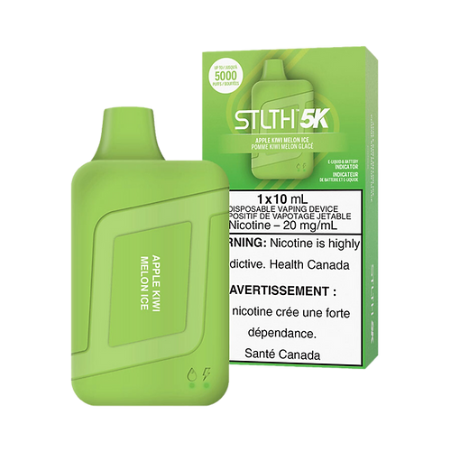 STLTH 5K Puffs  Apple Kiwi Melon Ice Rechargeable Disposable Vape 20Mg