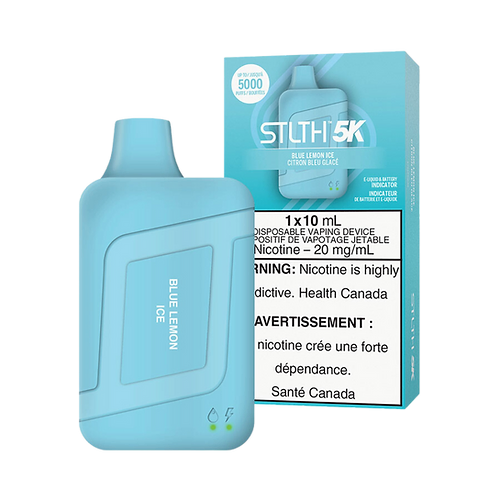 STLTH 5K Puffs  Blue Lemon Ice Rechargeable Disposable Vape 20Mg