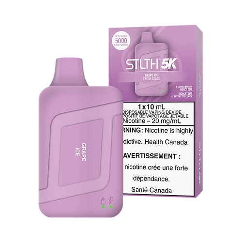 STLTH 5K Puffs Grape Ice Rechargeable Disposable Vape 20Mg