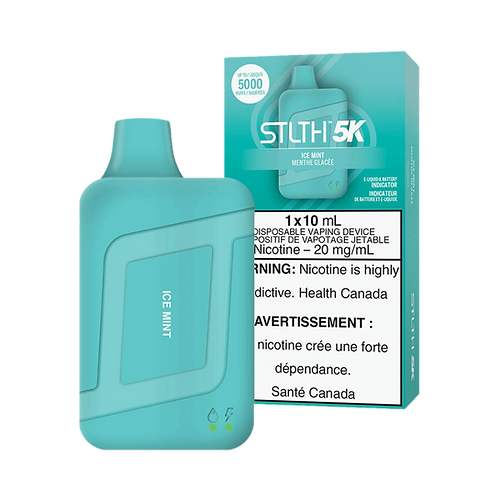 STLTH 5K Puffs Ice Mint Rechargeable Disposable Vape 20Mg