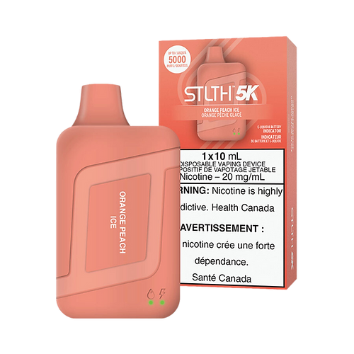 STLTH 5K Puffs Orange Peach Ice Rechargeable Disposable Vape 20Mg