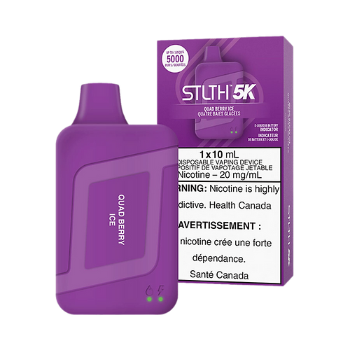 STLTH 5K Puffs Quad Berry Ice Rechargeable Disposable Vape 20Mg