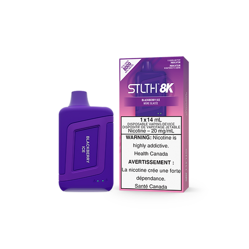 STLTH 8K 8K Puffs Blackberry Ice Rechargeable Disposable Vape 20Mg