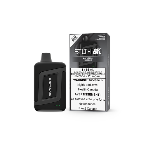 STLTH 8K 8K Puffs Rich Tobacco Rechargeable Disposable Vape 20Mg