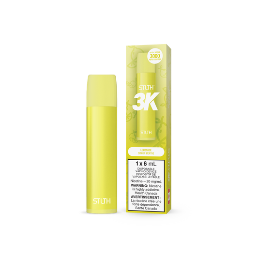 STLTH 3K Puffs Lemon Ice Vape jetable rechargeable 20 mg
