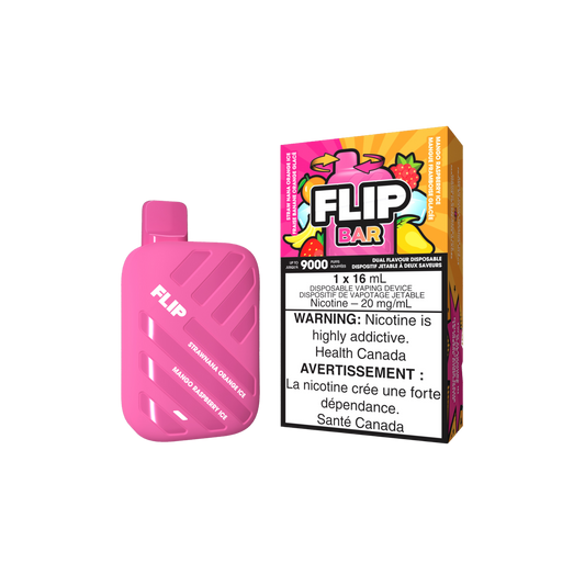 Flip Bar 9K - Straw Nana Orange Ice & Mango Raspberry Ice