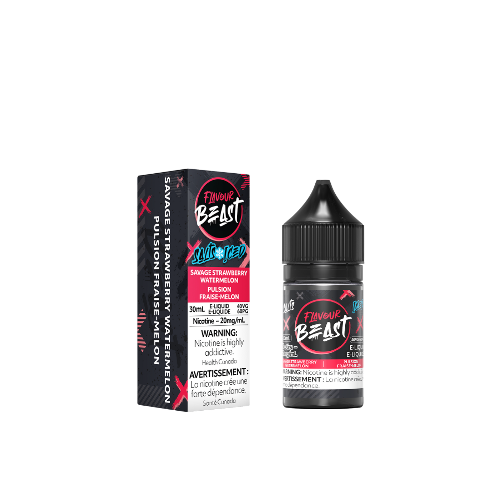 Flavour Beast 20mg Salts Iced - Savage Strawberry Watermelon