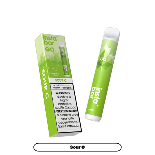 Insta Bar Go 1200 bouffées - Vape jetable Sour C 20Mg