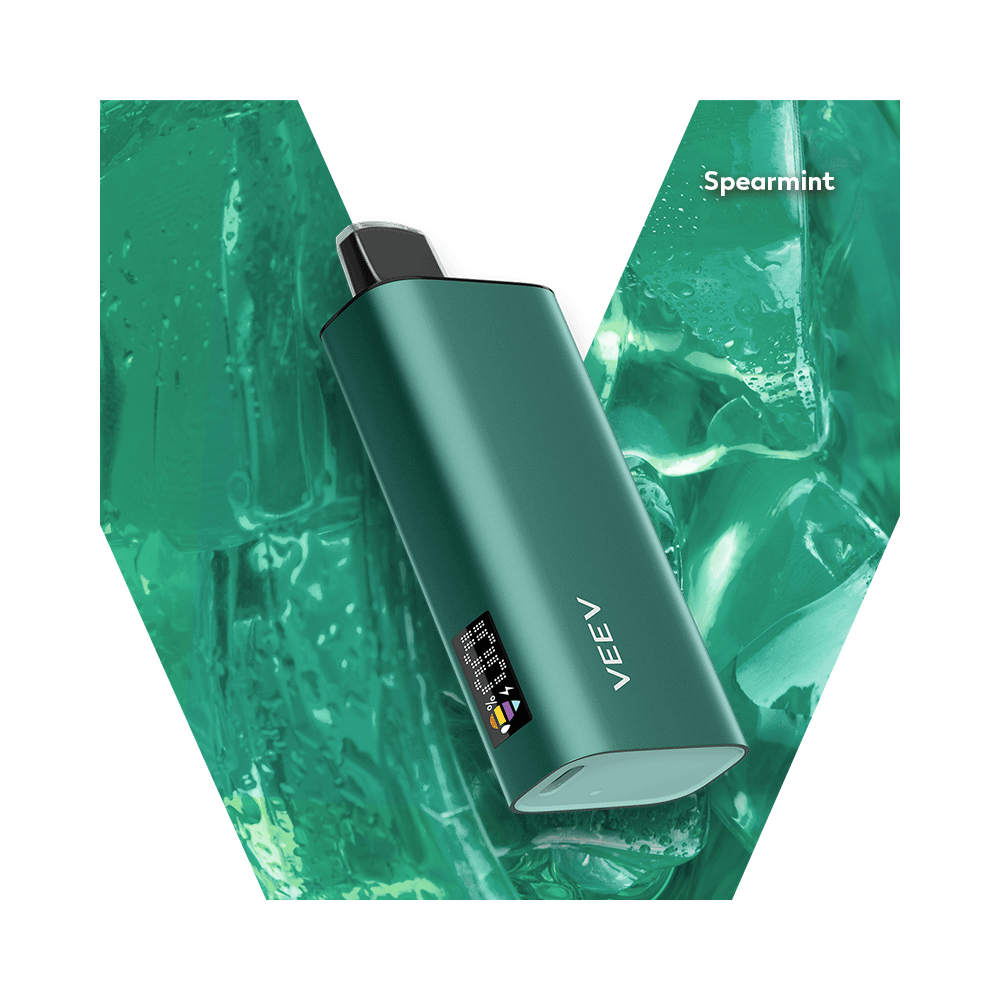 VEEV NOW 18 ml Menthe verte 8 000 bouffées Vape jetable rechargeable 20 mg