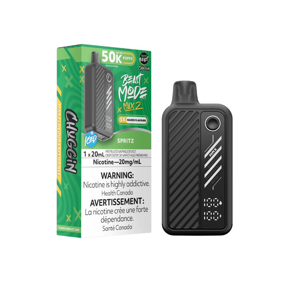 Flavour Beast Mode Max 2 50K bouffées Spritz glacé Vape jetable rechargeable 20Mg