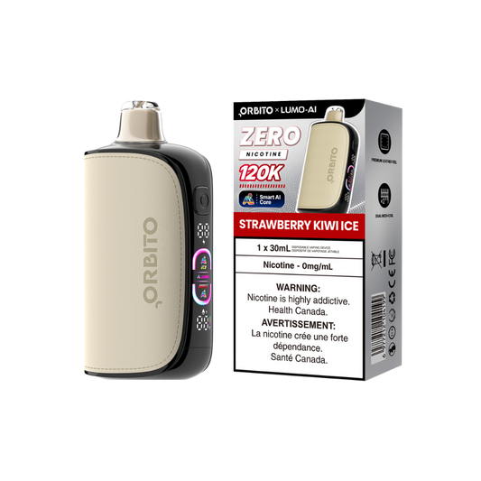 Orbito Lumo AI 120k Puffs Strawberry Kiwi Ice Rechargeable Disposable Vape 0mg