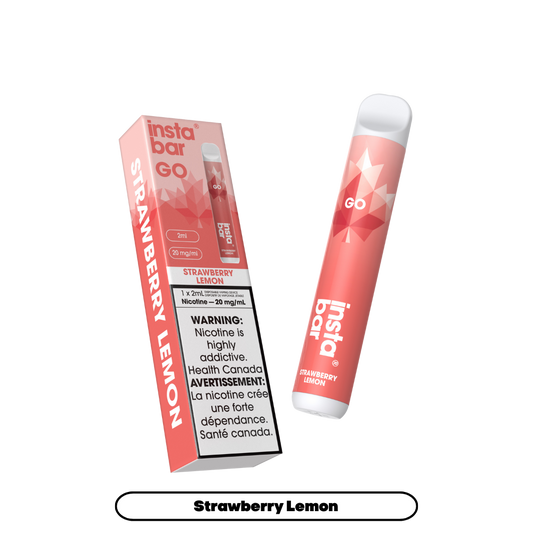 Insta Bar Go 1200 bouffées - Vape jetable Fraise Citron 20Mg