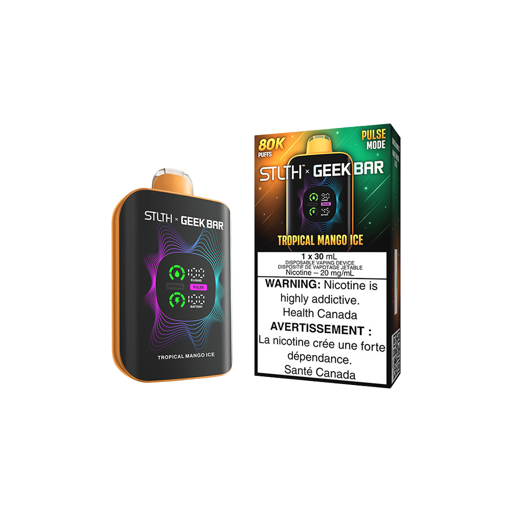 Stlth X Geek Bar - Vape jetable rechargeable Mangue Tropicale Glacée 20Mg