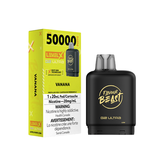 Flavour Beast Level X G2 Ultra 50K (Prefilled Pods) -  Vanana