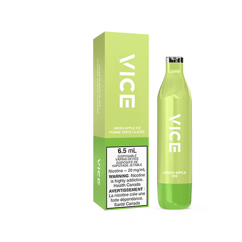 Vice 2000 2500 Puffs Vape jetable à la pomme verte glacée 20 mg