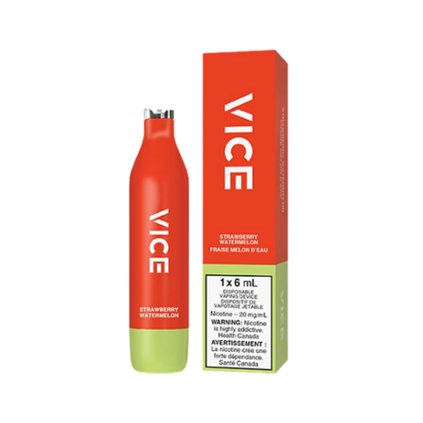 Vice 2000 2500 Puffs Strawberry Watermelon Disposable Vape 20Mg