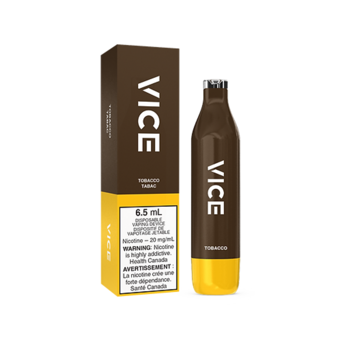 Vice 2000 2500 Puffs Vape jetable au tabac 20 mg