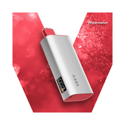 VEEV NOW 18 ml Pastèque 8 000 bouffées Vape jetable rechargeable 20 mg