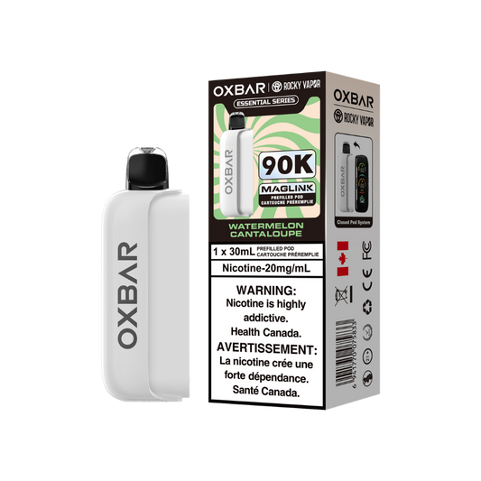 Oxbar Rocky Vapor Maglink Pod 90 000 bouffées - Pods jetables préremplis Pêche Glacée 20 mg