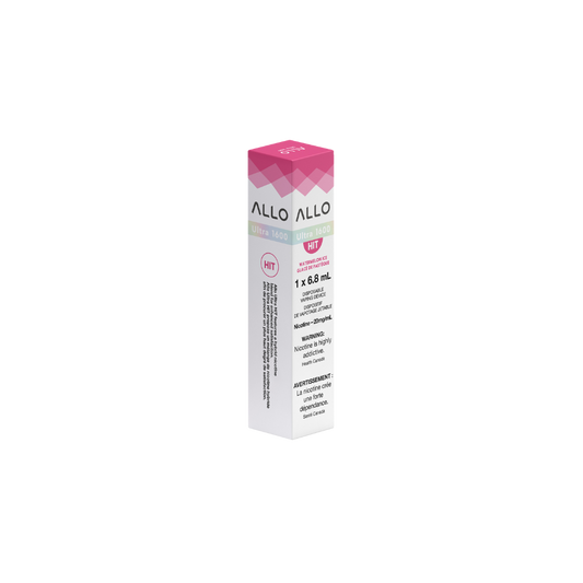 Allo Ultra 1600 Puffs Watermelon Ice Rechargeable Disposable Vape 20Mg